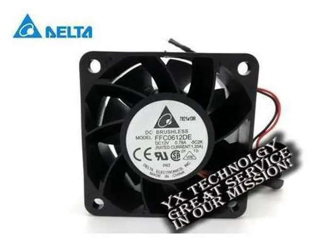Main image of New 6038 6CM server chassis fan 12V 0.78A FFC0612DE PWM thermostat 60*60*38mm