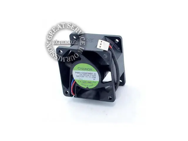 Alt view image 2 of 6 - SUNON 6038 winds of 6CM server fan 12V 11.2W PMD1206PMB1-A 60*60*38mm
