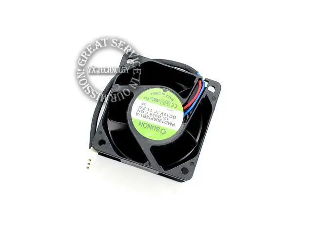 Alt view image 5 of 6 - SUNON 6038 winds of 6CM server fan 12V 11.2W PMD1206PMB1-A 60*60*38mm