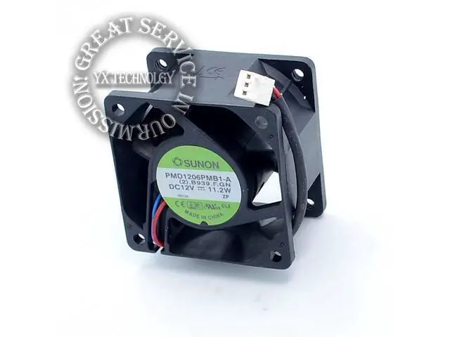 Alt view image 2 of 6 - SUNON 6038 winds of 6CM server fan 12V 11.2W PMD1206PMB1-A 60*60*38mm
