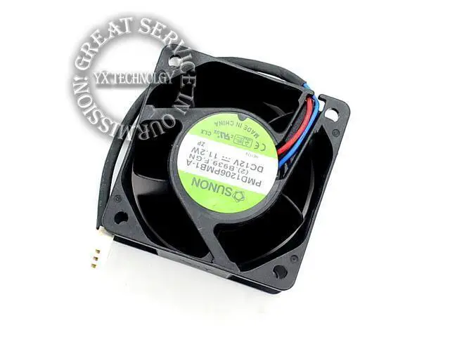 Alt view image 5 of 6 - SUNON 6038 winds of 6CM server fan 12V 11.2W PMD1206PMB1-A 60*60*38mm