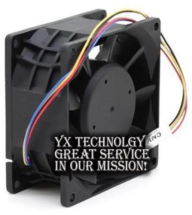 Alt view image 4 of 6 - Delta Large wind PFB0824DHE 24V 8cm 1.63A four-wire PWM inverter fan 80*80*38MM