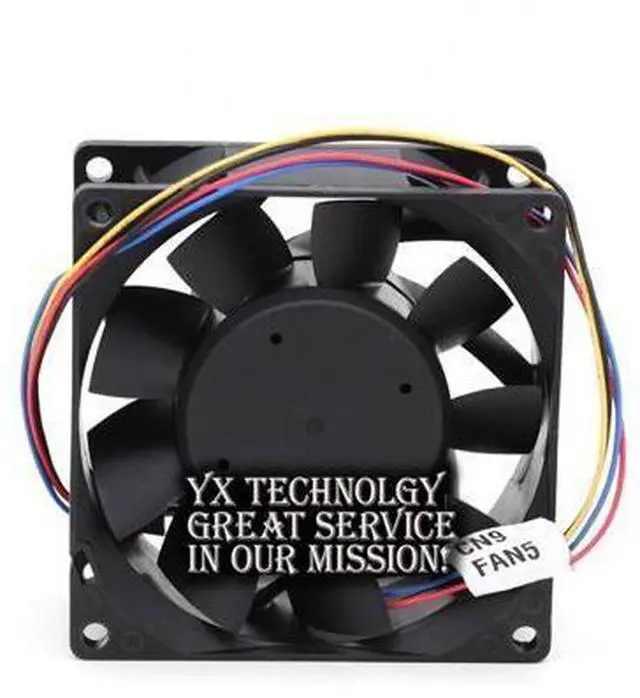 Alt view image 5 of 6 - Delta Large wind PFB0824DHE 24V 8cm 1.63A four-wire PWM inverter fan 80*80*38MM
