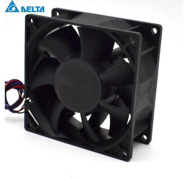 Alt view image 4 of 6 - New 9038 dual ball bearing fan violence 9CM 12V 1.5A FFB0912EHE-FOO 90*90*38mm