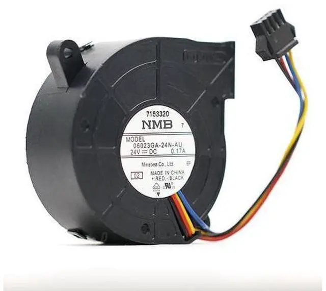 Main image of NMB 06023GA-24N-AU 24V 0.17A 6CM 6020 Four-Wire PWM Projector Turbo Fan