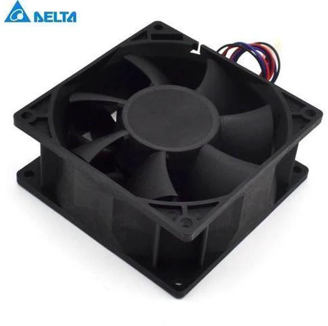 Alt view image 6 of 6 - New 9038 dual ball bearing fan violence 9CM 12V 1.5A FFB0912EHE-FOO 90*90*38mm
