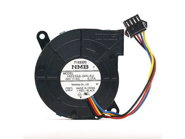 Alt view image 4 of 4 - NMB 06023GA-24N-AU 24V 0.17A 6CM 6020 Four-Wire PWM Projector Turbo Fan