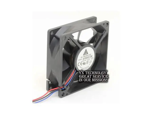 Alt view image 5 of 6 - New AFB0812M 12v 8cm 8025 double ball bearing fan 0.18A for DELTA 80*80*25mm