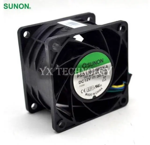 Main image of SUNON New PSD1206PMBX-A 6038 12V 30W 6CM high speed booster fan violence 60*60*38mm