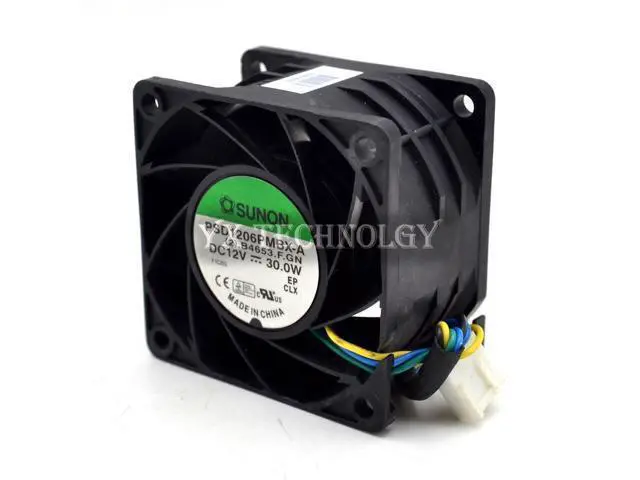 Alt view image 3 of 6 - SUNON New PSD1206PMBX-A 6038 12V 30W 6CM high speed booster fan violence 60*60*38mm
