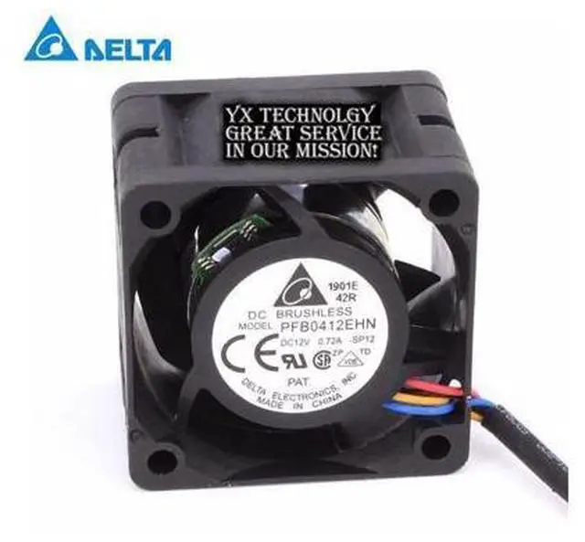 Main image of Delta Original 4028 4CM PFB0412EHN 12V0.72A hyper-violent double ball bearing fan