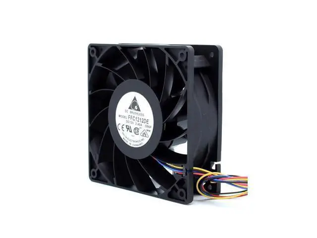 Alt view image 2 of 6 - 1PCS New and Original12 cm 12038 12cm FFC1212DE 2.4A Need double ball bearing fan violence for Delta 120*120*38mm