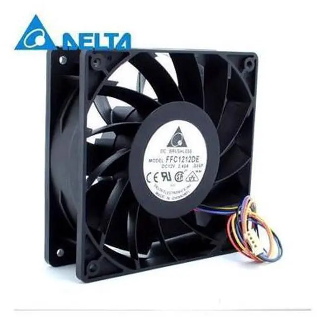 Main image of 1PCS New and Original12 cm 12038 12cm FFC1212DE 2.4A Need double ball bearing fan violence for Delta 120*120*38mm