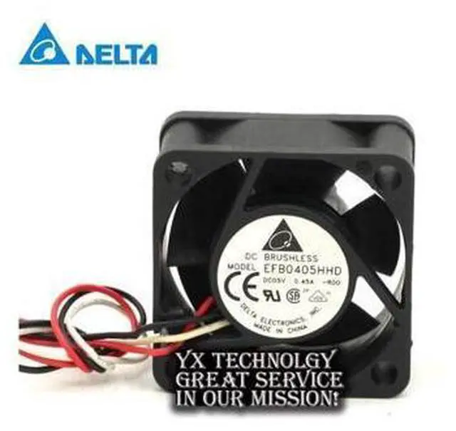 Main image of New EFB0405HHD 4020 5V 0.45A 4cm stall alarm dual ball bearing fan switch for Delta 40*40*20mm