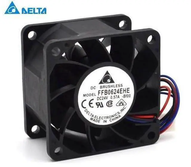 Main image of Delta The new FFB0624EHE 24V 0.57A 6CM 6038 third-line speed ball bearing fan for 60*60*38mm