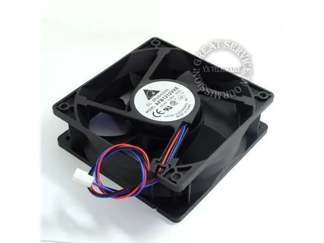 Alt view image 5 of 6 - Delta AFB1212VHE-FOO 12038 0.9A winds of double ball bearing fan 120*120*38mm
