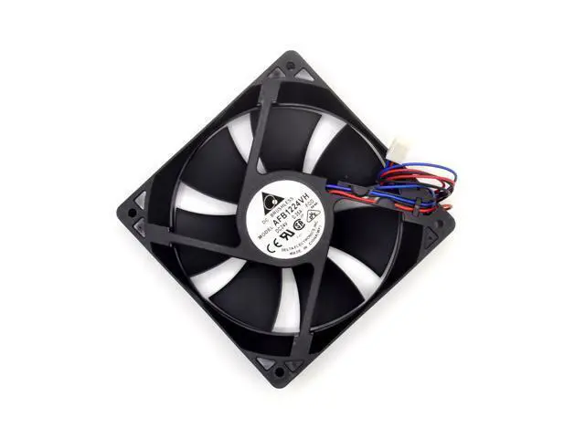 Alt view image 5 of 6 - AFB1224VH-FOO 12cm 24V 0.35A 12025 high-end dual ball bearing fan drive DELTA 120*120*25mm