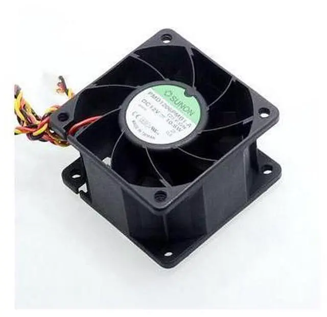 Alt view image 5 of 6 - 2pcs New 6038 dual ball bearing fan 12V 10.6W server PMD1206PMB1-A 60*60*38mm