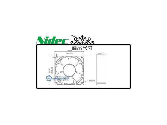 Alt view image 2 of 2 - For Nidec 12038 PWM function 3.3A 12V 12CM violent fan VA450DC V34809-35