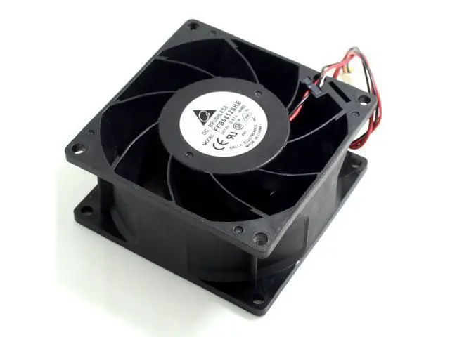 Alt view image 5 of 6 - FFB0812SHE 12V 0.87A 8cm 8038 dual ball bearing fan violence Delta 80*80*38mm