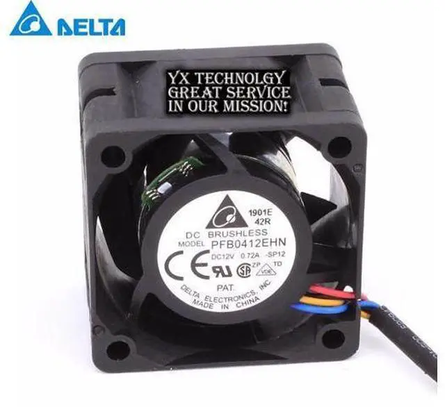 Main image of Delta 4028 4CM PFB0412EHN 12V0.72A hyper-violent double ball bearing fan