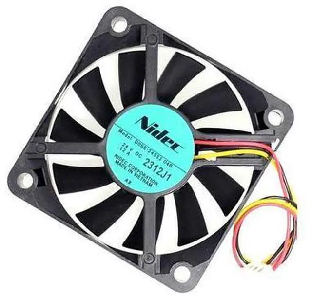 Alt view image 4 of 5 - Nidec new and original 60*60*15mm 3-wire D06R-24SS1 04B 6cm 24V inverter 0.12A 6015 fan for nidec