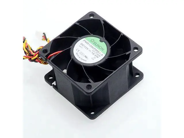 Alt view image 5 of 6 - 2pcs 6038 dual ball bearing fan 12V 10.6W server PMD1206PMB1-A 60*60*38mm
