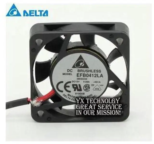 Main image of Delta New EFB0412LA 4CM 4010 12V 0.08A ball silent fan for 40*40*10mm