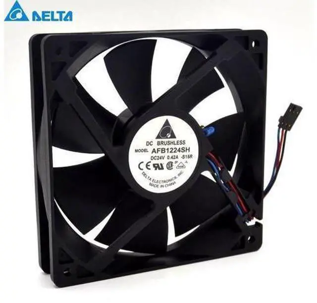 Main image of New AFB1224SH 12025 12CM 24V 0.42A wind capacity inverter fan thermostat for Delta 120*120*25mm