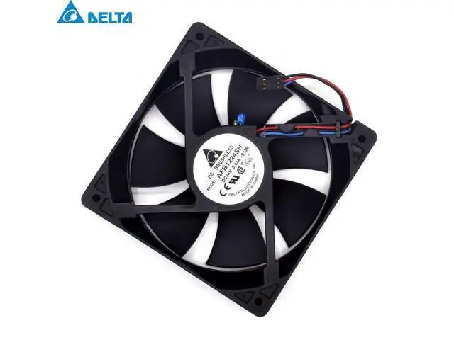 Alt view image 5 of 6 - New AFB1224SH 12025 12CM 24V 0.42A wind capacity inverter fan thermostat for Delta 120*120*25mm