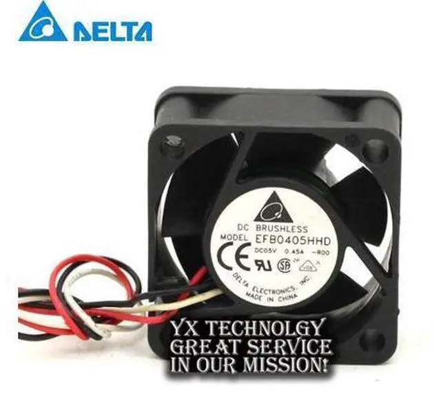 Main image of EFB0405HHD 4020 5V 0.45A 4cm stall alarm dual ball bearing fan switch Delta 40*40*20mm