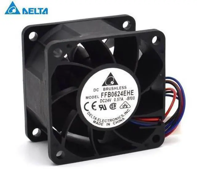 Main image of Delta The FFB0624EHE 24V 0.57A 6CM 6038 third-line speed ball bearing fan 60*60*38mm