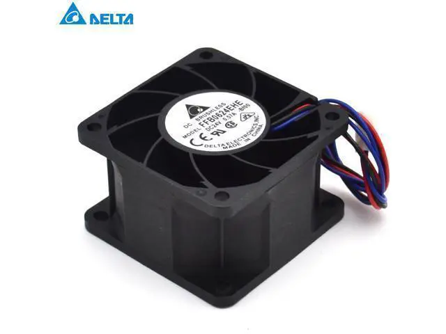 Alt view image 5 of 6 - Delta The FFB0624EHE 24V 0.57A 6CM 6038 third-line speed ball bearing fan 60*60*38mm