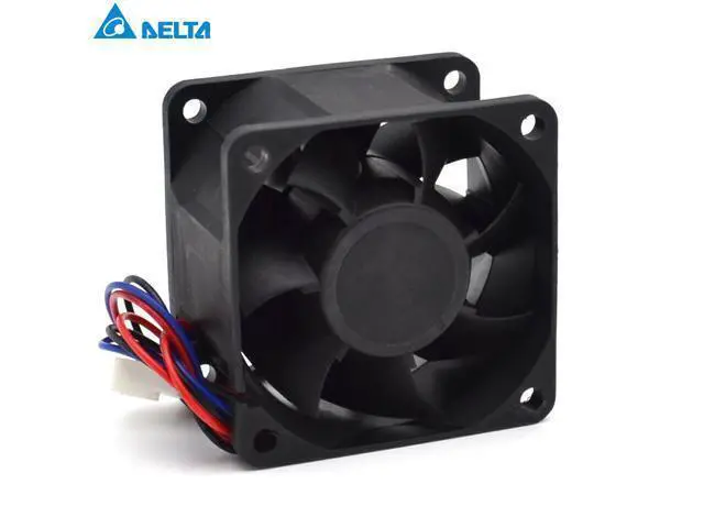 Alt view image 2 of 6 - Delta The FFB0624EHE 24V 0.57A 6CM 6038 third-line speed ball bearing fan 60*60*38mm