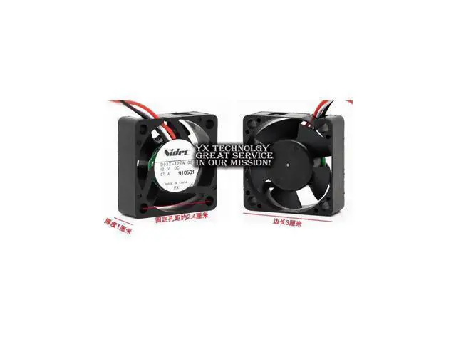 Alt view image 2 of 3 - Nidec New and Original fan D03X-12TM supports wind speed 0.07A 12V for Nidec 30*30*10mm