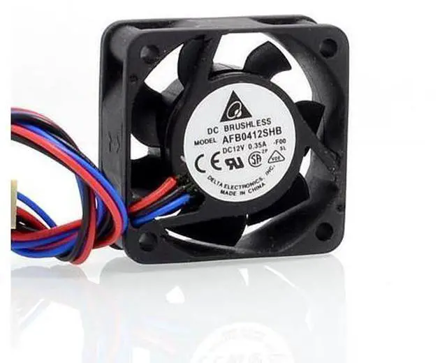Alt view image 2 of 5 - Delta 40*40*15MM AFB0412SHB 4015 12V0.35A air volume dual-speed ball bearing fan