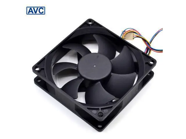 Alt view image 5 of 5 - AVC 9025 9225 DS09225B12U 4-wire double ball temperature control PWM fan
