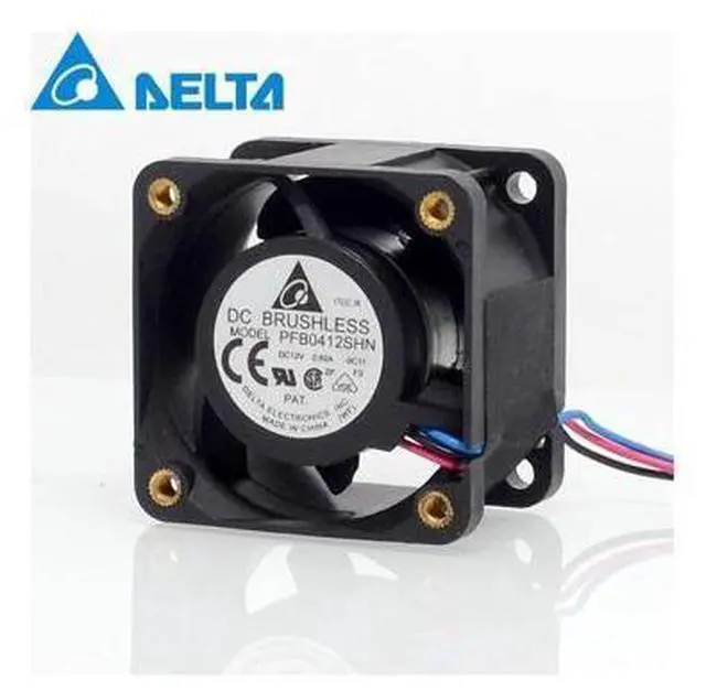 Main image of Delta New PFB0412SHN 4028 12V 0.6A double ball-servers 1U fan for 40*40*28mm