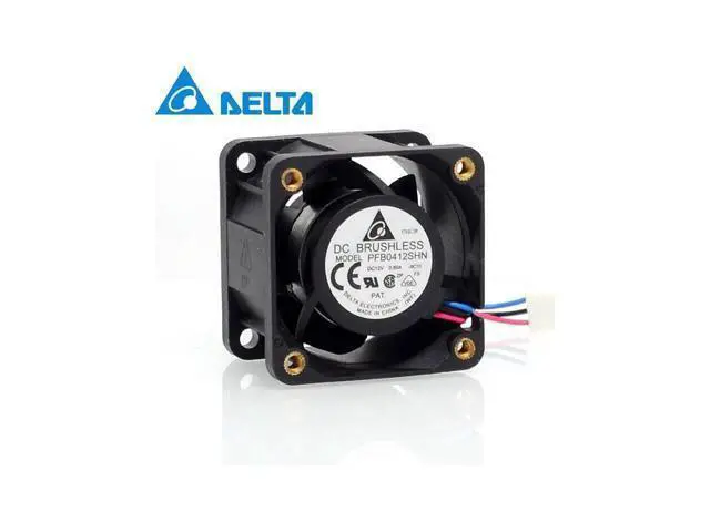 Alt view image 3 of 6 - Delta New PFB0412SHN 4028 12V 0.6A double ball-servers 1U fan for 40*40*28mm