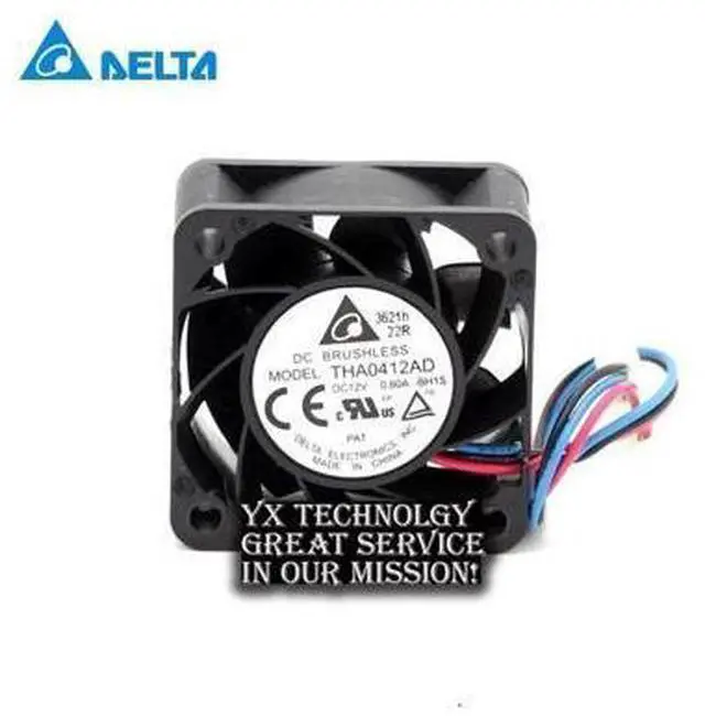 Main image of Delta New THA0412AD 4cm 4020 12v 0.60A fan dual ball wind capacity for 40*40*20mm