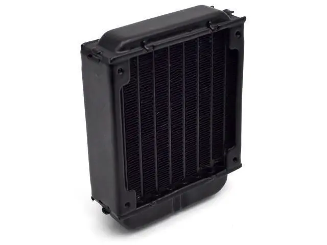 Alt view image 4 of 4 - 80mm pc water cooling radiator computer Chip CPU GPU VGA RAM Laser cooling cooler Aluminum Heat Exchanger