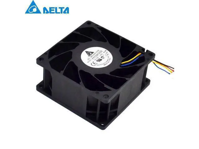 Alt view image 5 of 6 - Delta New 8038 8CM 12V 1.8A violent winds of dual ball fan FFC0812DE 80*80*38mm
