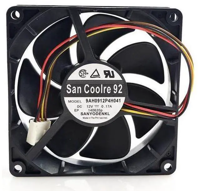 Main image of 1pcs 9AH0912P4H041 12V 0.17A 4 wire ultra-quiet the Mute fan 9025 9cm 90*90*25mm