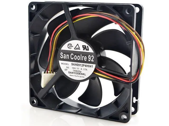 Alt view image 4 of 4 - 1pcs 9AH0912P4H041 12V 0.17A 4 wire ultra-quiet the Mute fan 9025 9cm 90*90*25mm