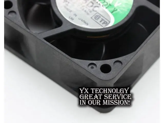 Alt view image 6 of 6 - Nidec Japanese TA225DC M33497-16 6025 24V 0.14A dual ball bearing fan drive NIDEC 60*60*25mm