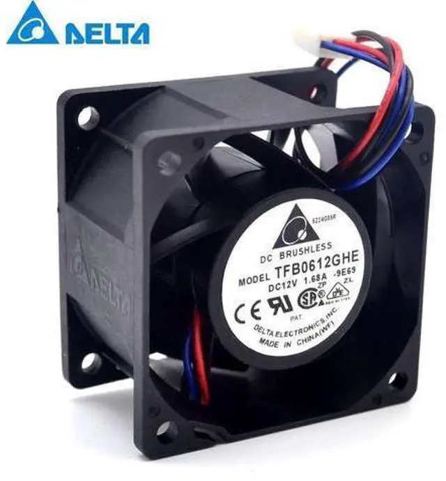 Main image of Delta New 6038 6cm winds of fan 12V 1.68A TFB0612GHE-FOO supports gun 60*60*38mm