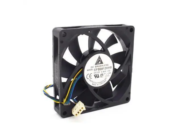 Alt view image 3 of 5 - 1pcs EFB0812HHB 8015 8cm 80*80*15 12V 0.40A PWM speed adjustable fan