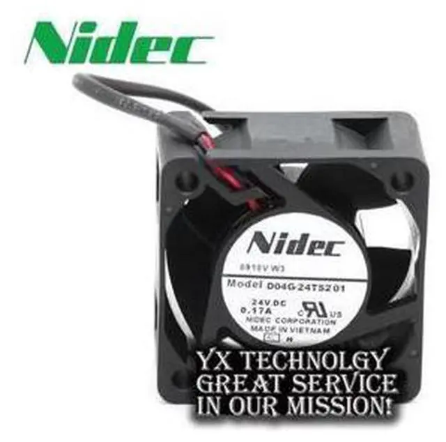 Main image of Nidec New 24V 0.17A 4CM 4020 silent fan drive D04G-24TS2 01 for NIDEC 40*40*20mm