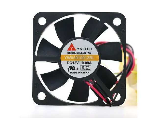 Alt view image 5 of 5 - Ultra Quiet Y.S Tech Yw05010012bl 5010 12v 0.09a Storage Battery Charger Fan