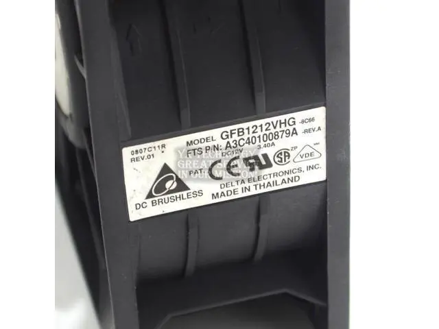 Alt view image 5 of 6 - Delta GFB1212VHG 12050 12V 3.4A car booster fan violence 120*120*50mm